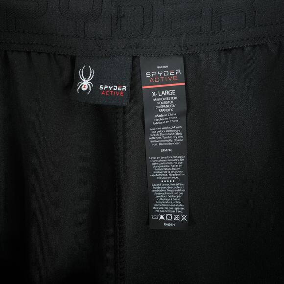 Spyder Active Jogger Sweatpants Mens XL Black Performance Athleisure NWOT - Picture 10 of 10